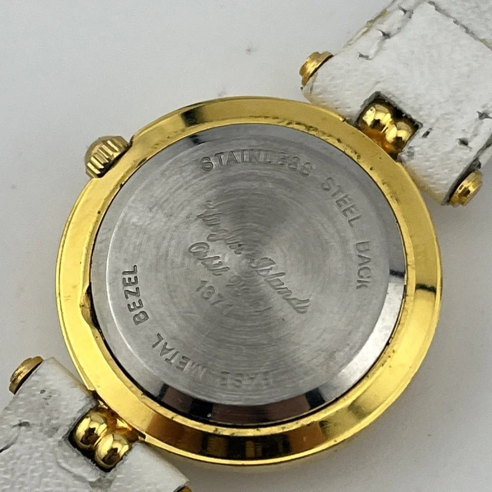 Rare Vintage Mickey Mouse Virgin Islands Orbit Watch Leather Band- New Battery